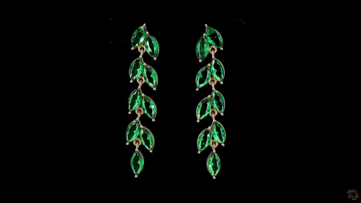 Emerald Fancy Drop Earrings