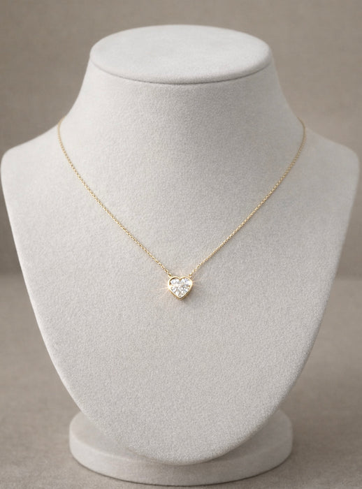 3.27 CTW Brilliant Heart Cut Diamond Pendant