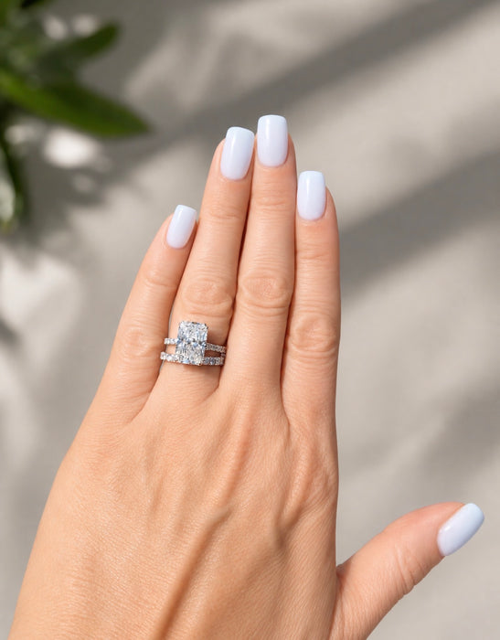 OLIVIA 5.65CTW Elongated Radiant Cut Diamond Ring