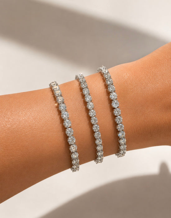 9.68CTW Round Brilliant Diamond Tennis Bracelet