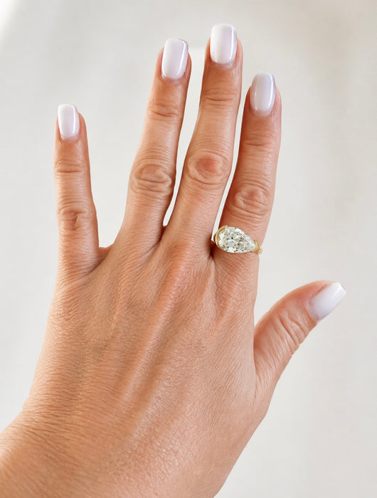 4.25 Pear Shaped Diamond Ring