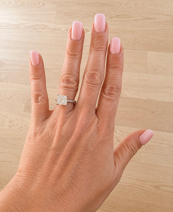 4.10 Princess Cut Diamond Ring