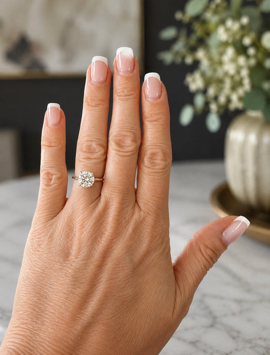 2.10 Round Diamond Engagement Ring