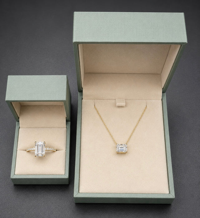 2.03 Emerald Cut Diamond Pendant