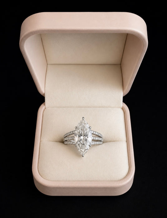 6.29ctw  Marquise Cut Diamond Ring