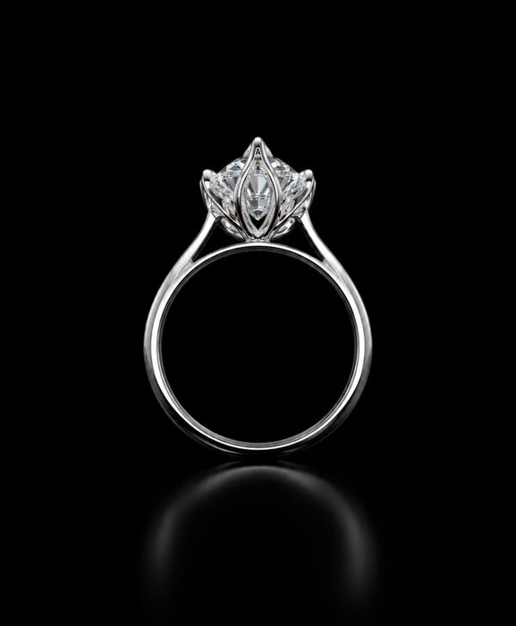 3.56ctw Pear Shape Solitaire Diamond Ring