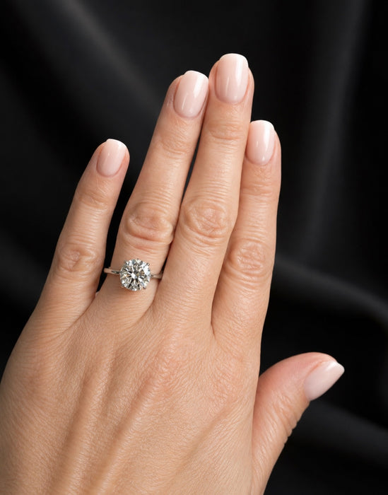 3.08ctw Round Brilliant Diamond Ring