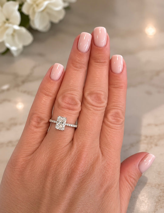1.86 ctw Radiant Cut Diamond Ring