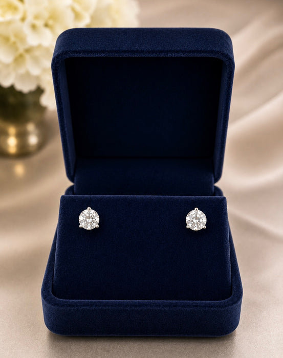 2.13 Diamond Studs in Sterling Silver
