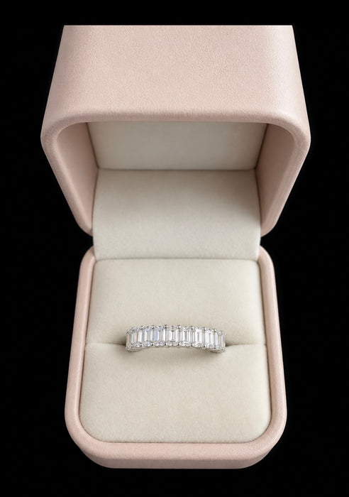 5.46ctw Emerald Cut Diamond Eternity Band