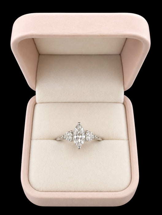 1.62ctw Three Stone Marquise Diamond Ring