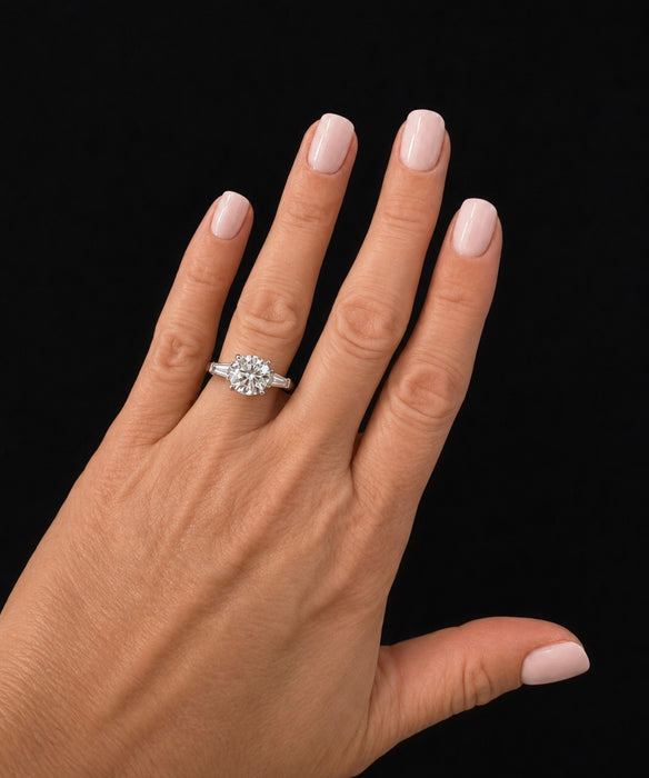 3.77CTW Round Brilliant Diamond Ring