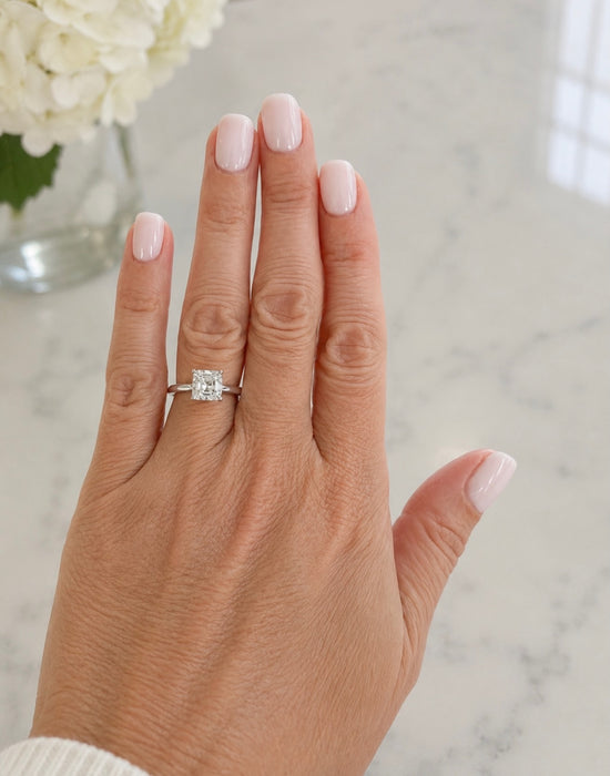 2.24ctw Asher Cut Diamond Engagement Ring