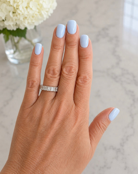 5.37ct Radiant Cut Diamond Eternity Band