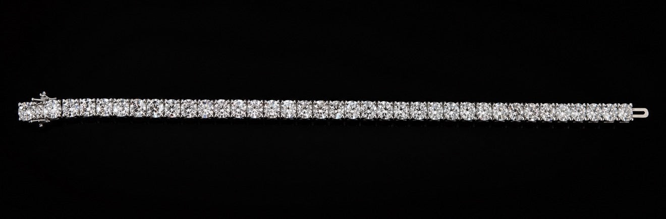 12.01ctw Round Cut Diamond Tennis Bracelet