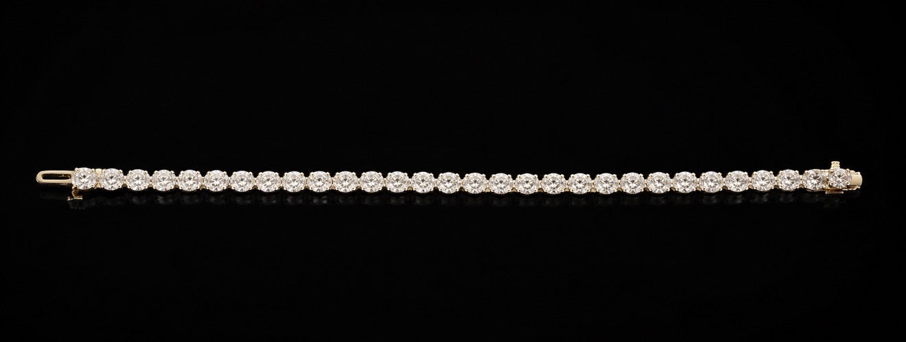9.35ctw Oval Diamond Tennis Bracelet