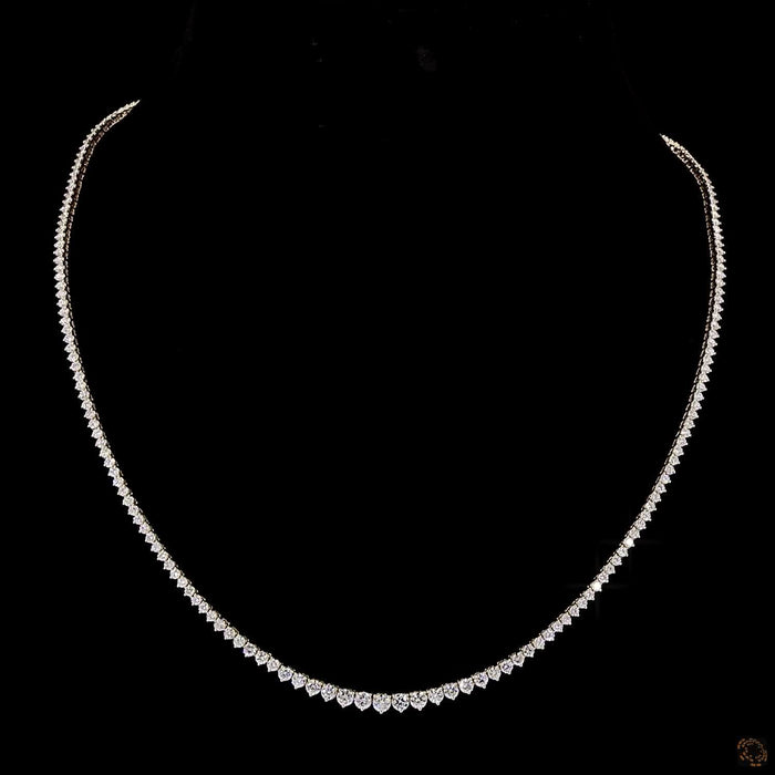 Graduated Diamond Tennis Necklace 10CTW