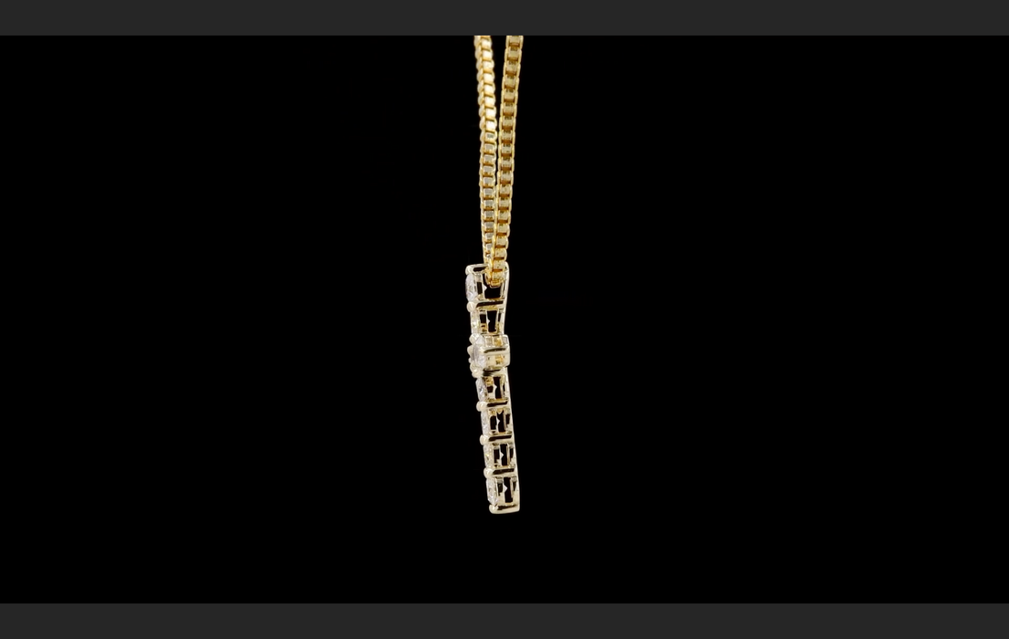 Diamond Cross Pendant .49ctw
