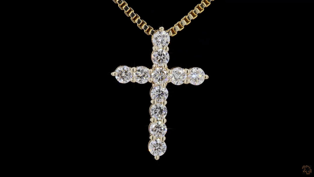 Diamond Cross Pendant .49ctw
